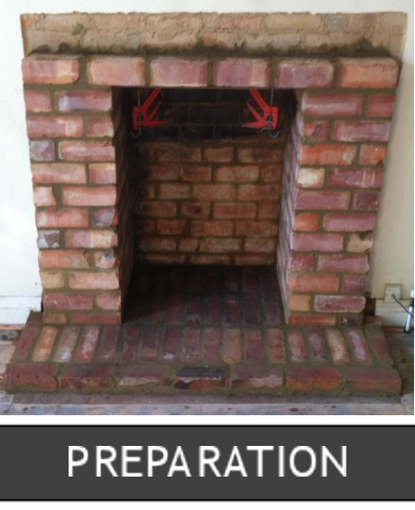 Preparation for installing a Logburning Stove